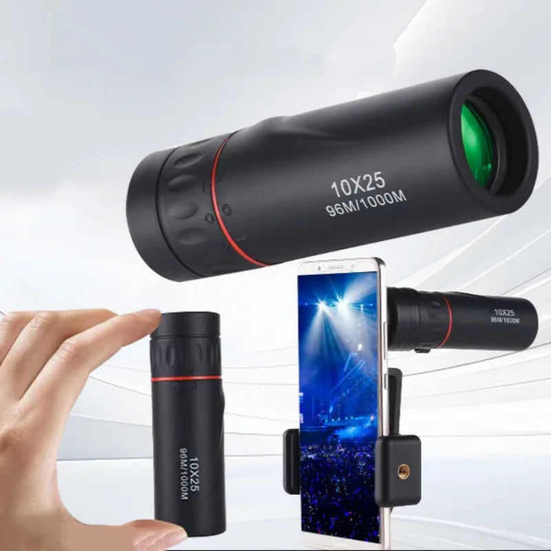 GT Pocket Monocular 30x25 HD Zoom with Smartphone Adapter
