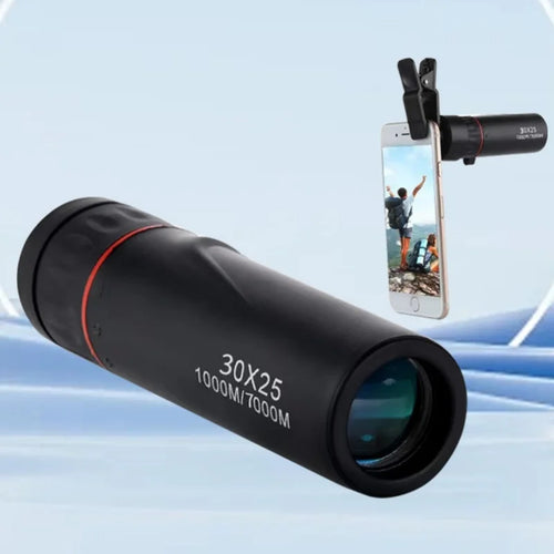 GT Pocket Monocular 30x25 HD Zoom with Smartphone Adapter